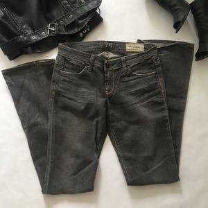 575 Grey with orange stitching jeans